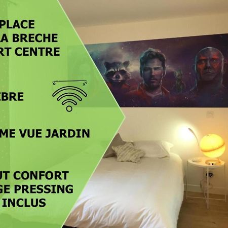 니오르 Le Galaxy Centre La Breche Wifi Calme Vue Jardin 아파트 외부 사진